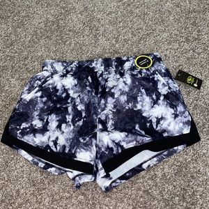 Athletic Marble Shorts with 5in inseam and liner!